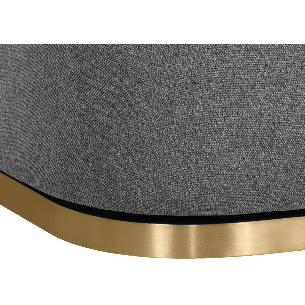 Marcela Belfast Koala Grey Swivel Lounge Chair, Swivel